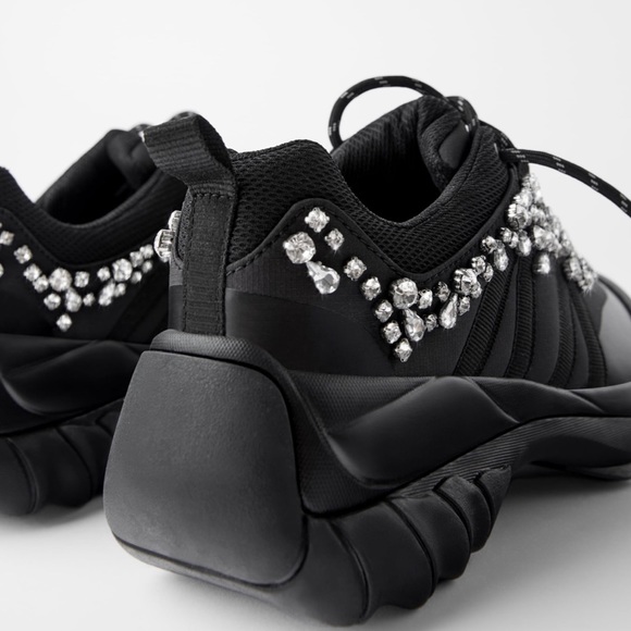ZARA Bejeweled Sneakers - Picture 4 of 6